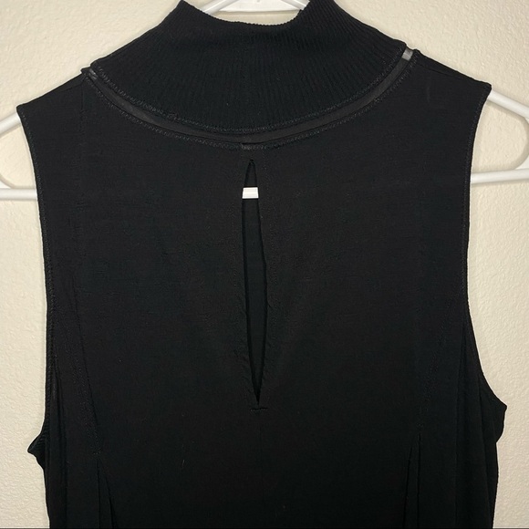 rag & bone | Black Sleeveless Nova Dress Size Medium Wool Silk Blend - Picture 8 of 8